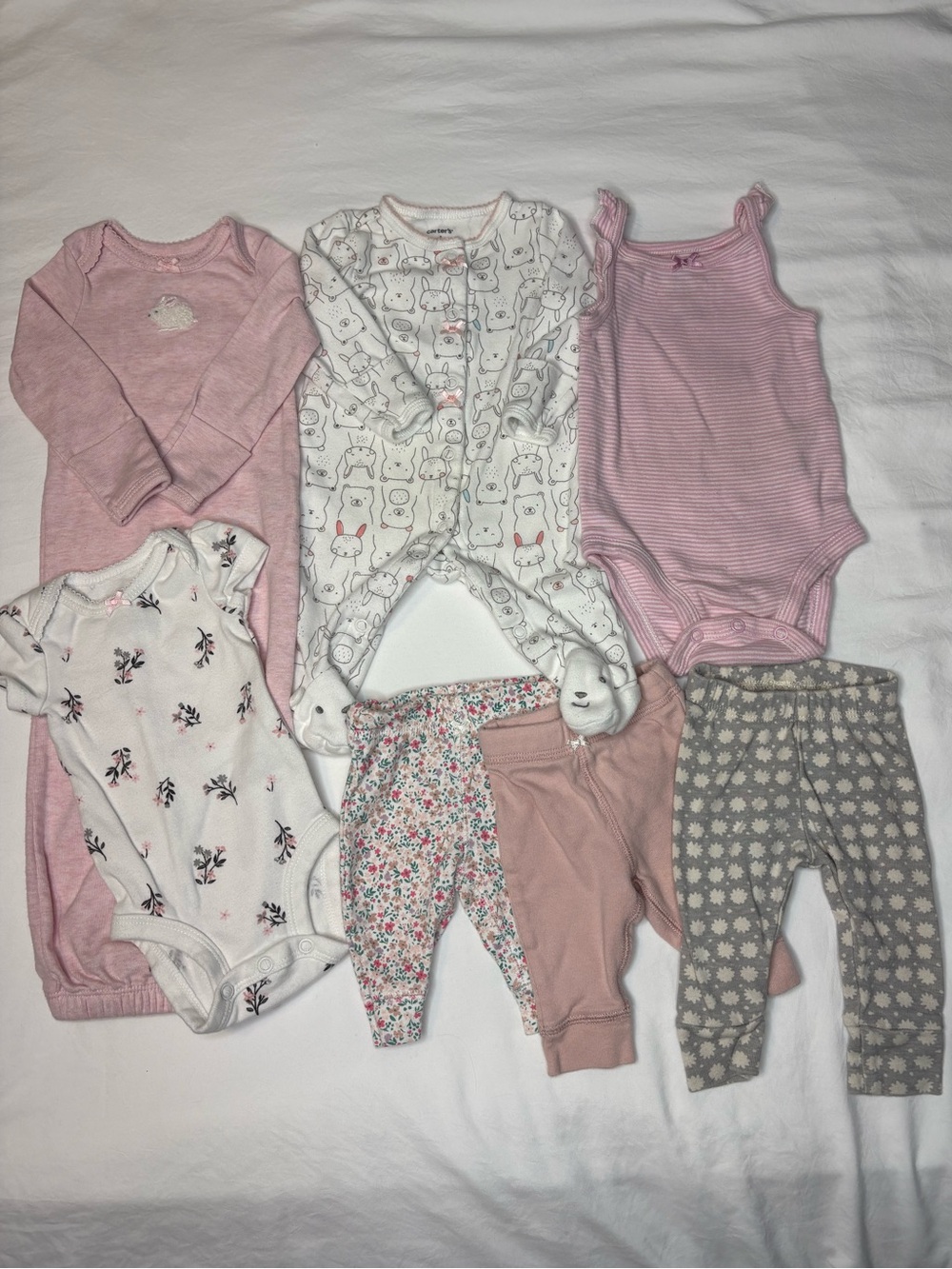Carters Newborn Baby Girl Bundle